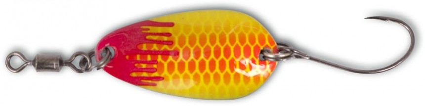 Magic Trout 2g 2,5cm Bloody Loony Spoon Rood/geel