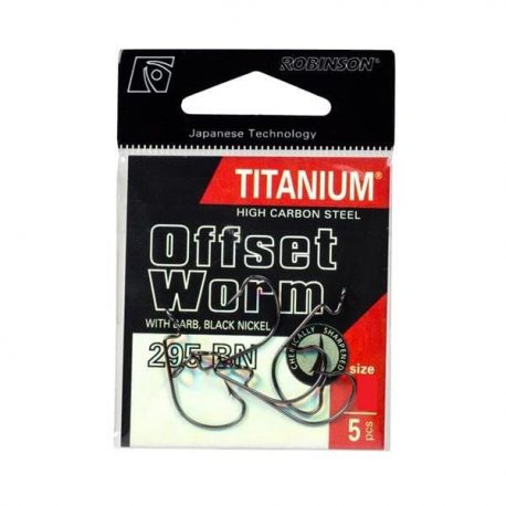 Robinson titanium offset worm 1-0 5 pcs