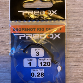 Predox Dropshot Rig Worm (3st) maat 1/0
