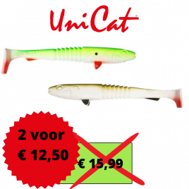UniCat Shad -Goon Fish set van 2- 15cm 25g (