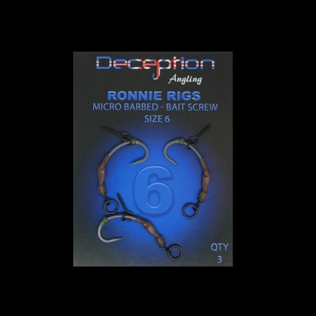 Deception Angling Ronnie Rigs Micro Barbere met Bait screw