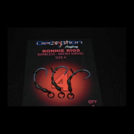 Deception Angling Ronnie Rigs Micro Barbere met micro swivel