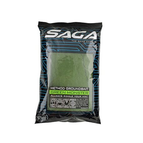 saga method grounbait green monster