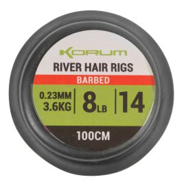 Korum River Hair Rig 1m Barbed