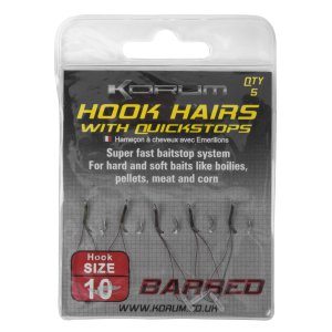 Korum Barbed Hook whit Quick Stop