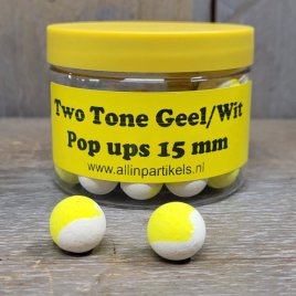 Pop Ups 15mm Two Tone Geel/Wit