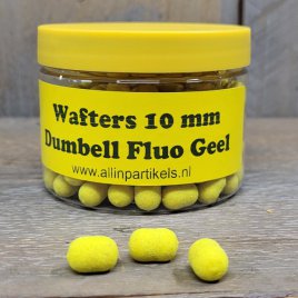 Dumbell Fluo Geel Wafter 10mm