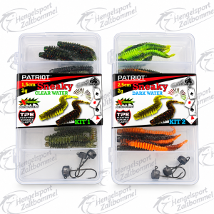 Patriot Sneaky Box – NED Shads 7,5 cm + 2g Jigkoppen